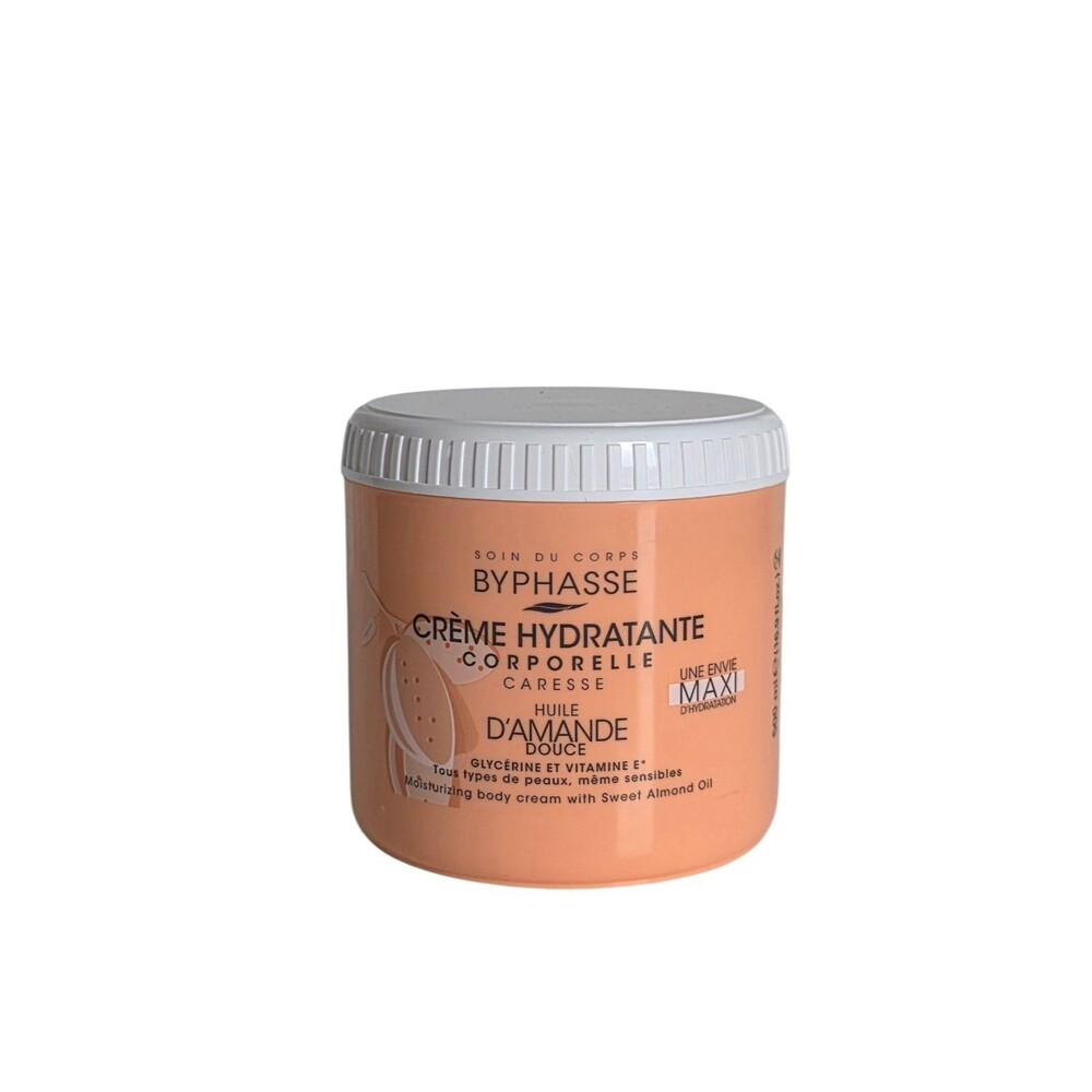 Byphasse Moisturizing Body Cream  with Sweet Almond 16.9 Fl.oz